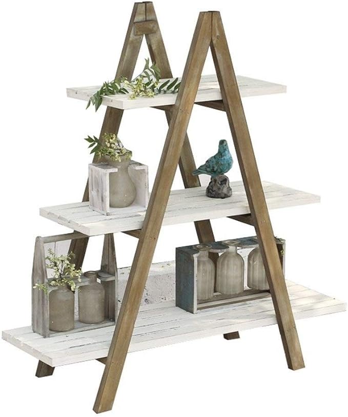 Bastidores de madera de cosecha de flores de visualización Standhlr-se