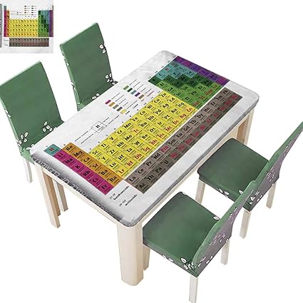 Amazon Com Polyester Fabric Tablecloth Periodic Table Of