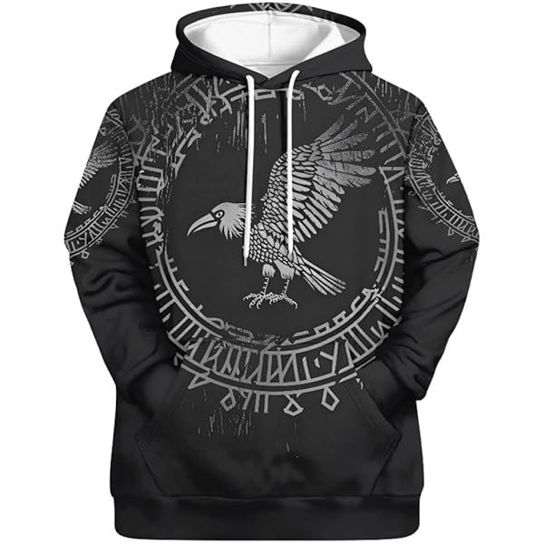 Celtic Sweater Men Viking Tattoo Unisex Cool 3D Liner Hoodies