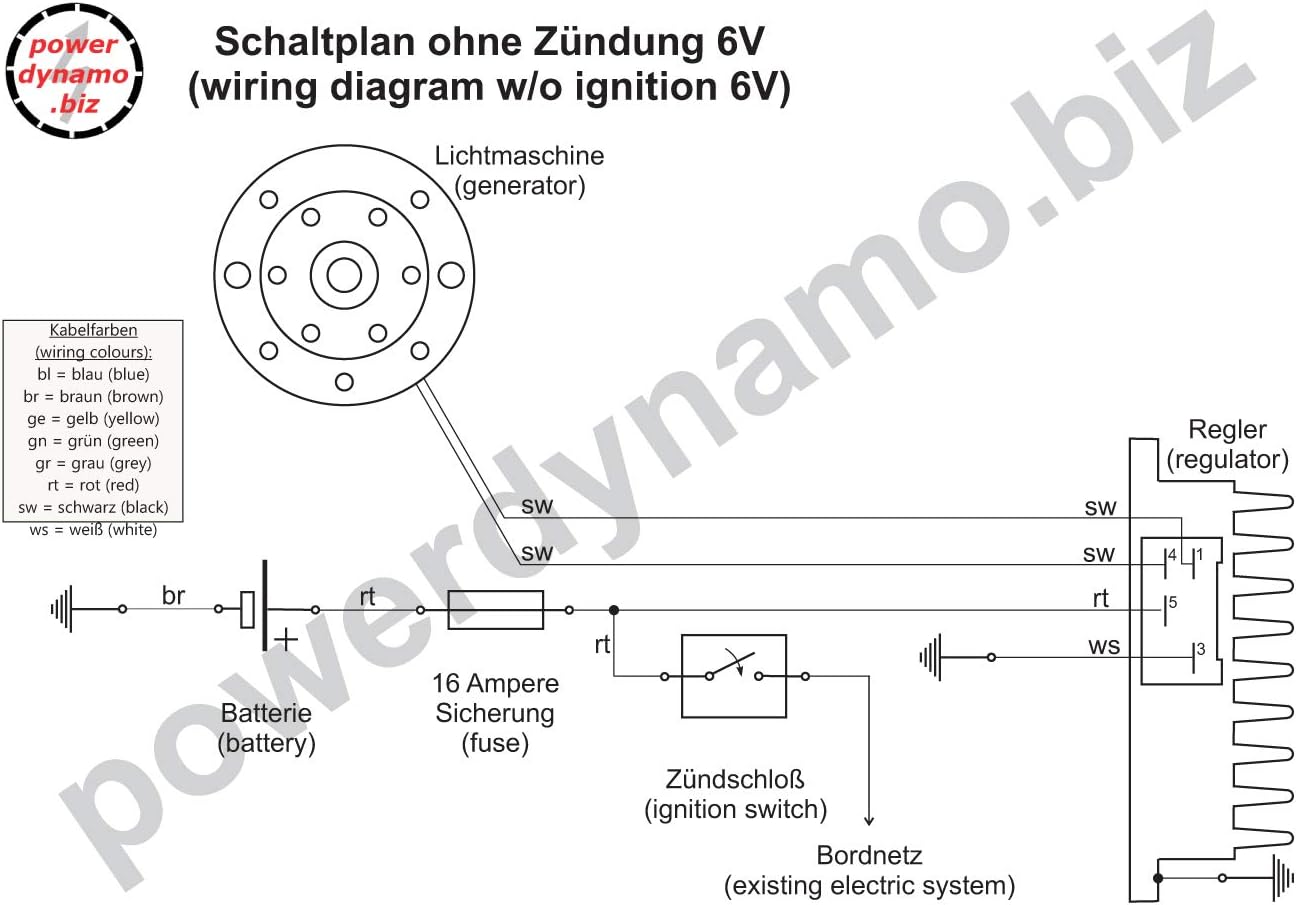 Amazon Com Powerdynamo Mz B Vape Ignition System For Simson 425 Tour Sport Awo 6 Volt Dc Automotive