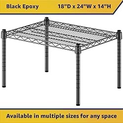 Zedfire 18" x 24" x 14" Black Epoxy Wire Storage
