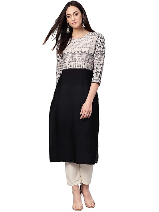 Women's crepe straight Kurta