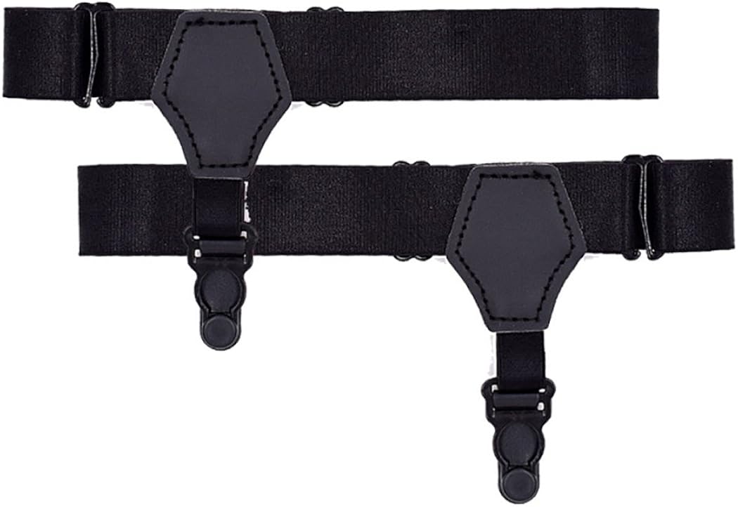Zoylink Men Sock Suspender Nonslip Locking Clamp Garter Suspender Boy