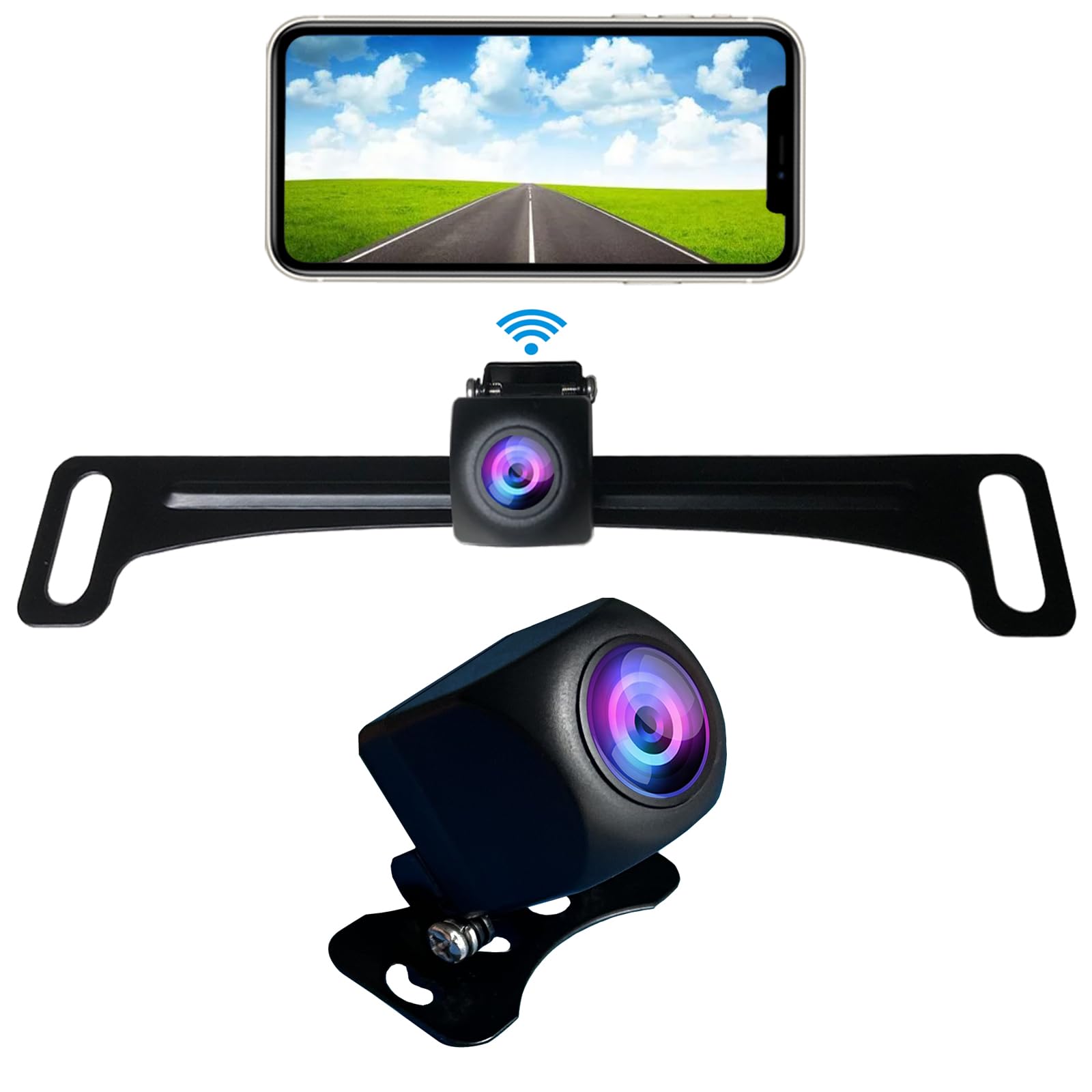Photo 1 of Casoda HD1080P Wireless Backup Camera, Ultra Strong 5.8G WiFi Signal Crystal Clear Picture Smooth Video, Support iPhone and Android Phone, Suitable for car SUV Pickup Sedan etc