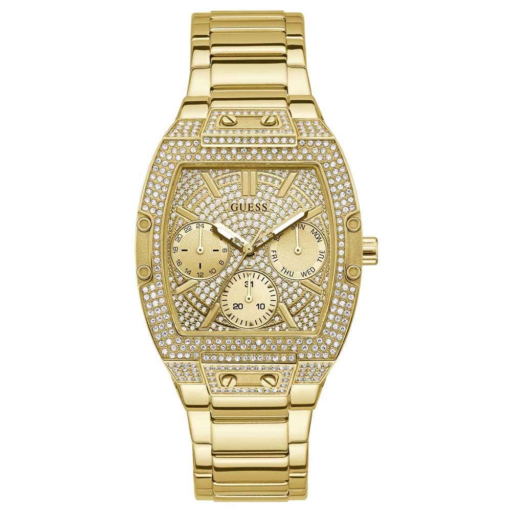 Guess Womens Multi Dial Watch Raven