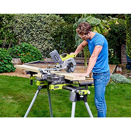 Ryobi Akku Kapp-/Gehrungssäge R18MS216-0 (ohne Akku, Kappsäge mit Zugfunktion, stufenloser Gehrungswinkel… – Bild 3