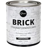 Giani Brick Transformations Whitewash Paint for Brick Walls and Fireplaces