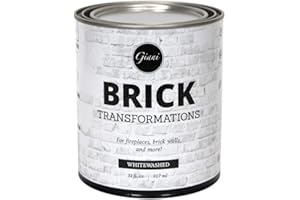 Giani Brick Transformations Whitewash Paint for Brick Walls and Fireplaces