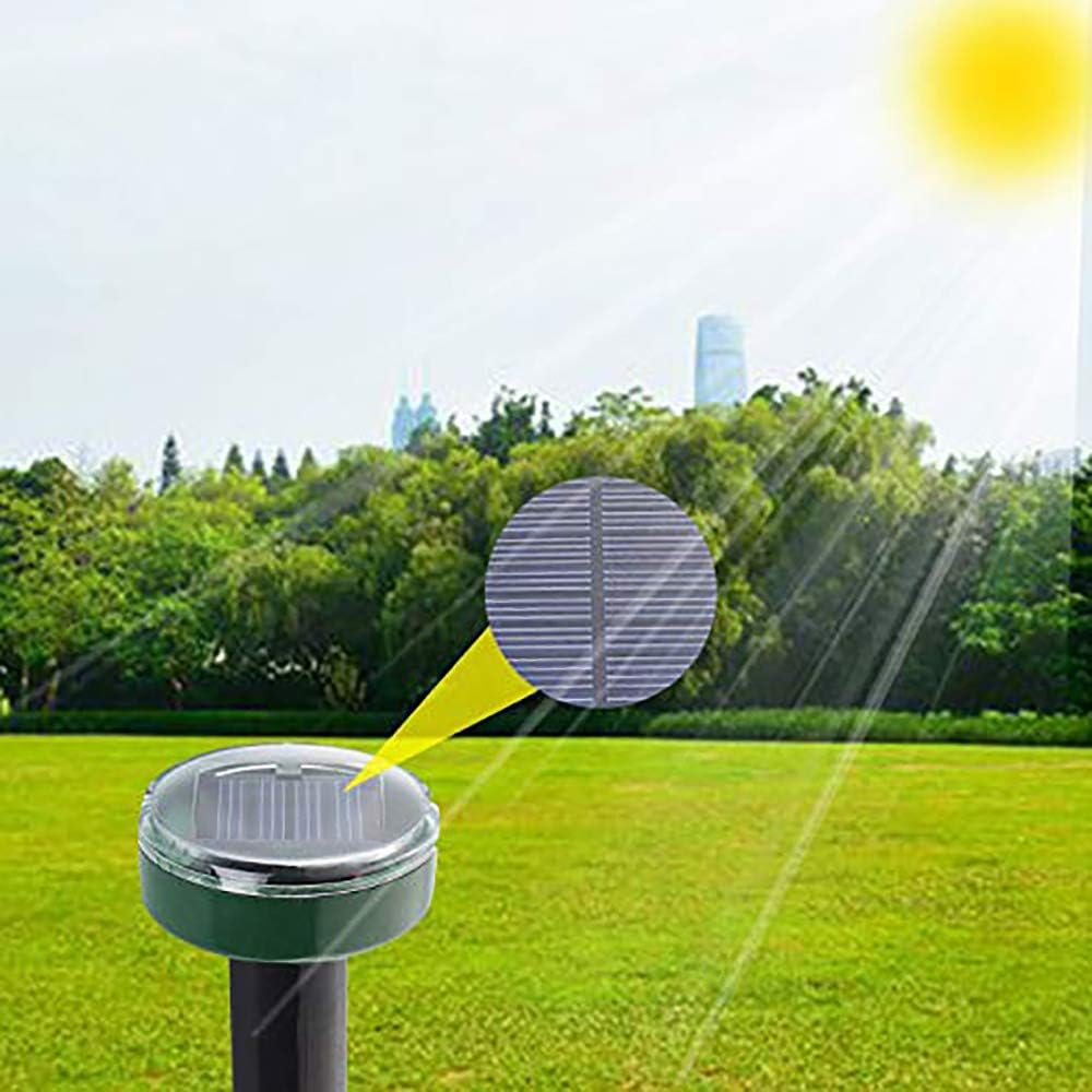 Amazon Co Jp ほくろのリペラ 芝生の庭の庭の屋外の防水害虫駆除のための超音波太陽動力を与えられたげっ歯類のは虫除けの害虫のリペラ虫よけの防除 4パック スポーツ アウトドア