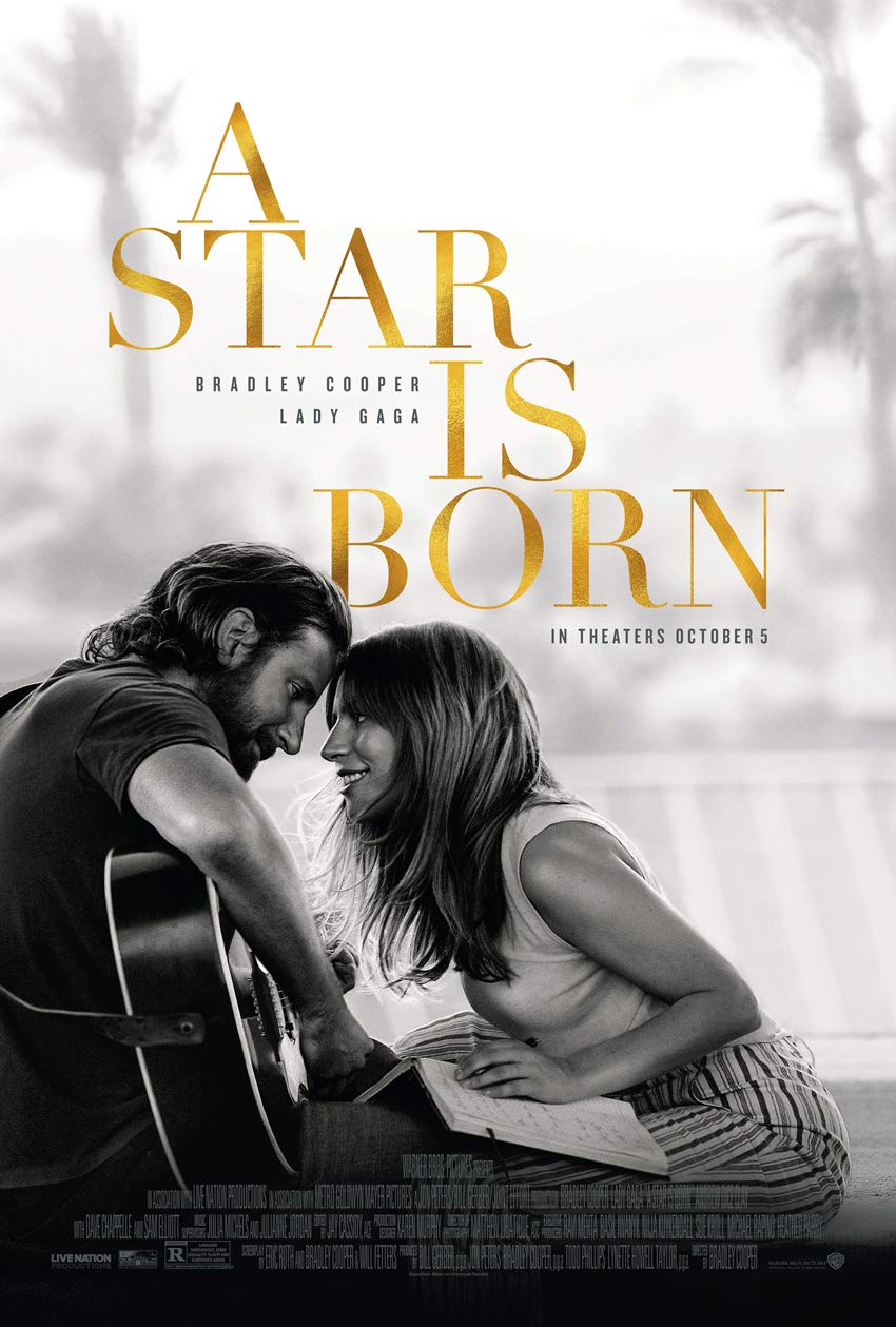 A STAR IS BORN MOVIE POSTER 2 Sided ORIGINAL FINAL 27x40 LADY GAGA BRADLEY COOPER