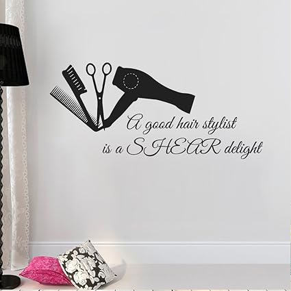 Battoo Hairstylists Wall Decal Quote A Good Hair Stylish Is A
