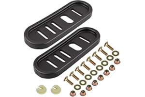HPENP 490-241-0010 Snowblower Slide Shoes Skid Shoe with Mounting Hardware for Universal MTD Snow Thrower (2 Pack)