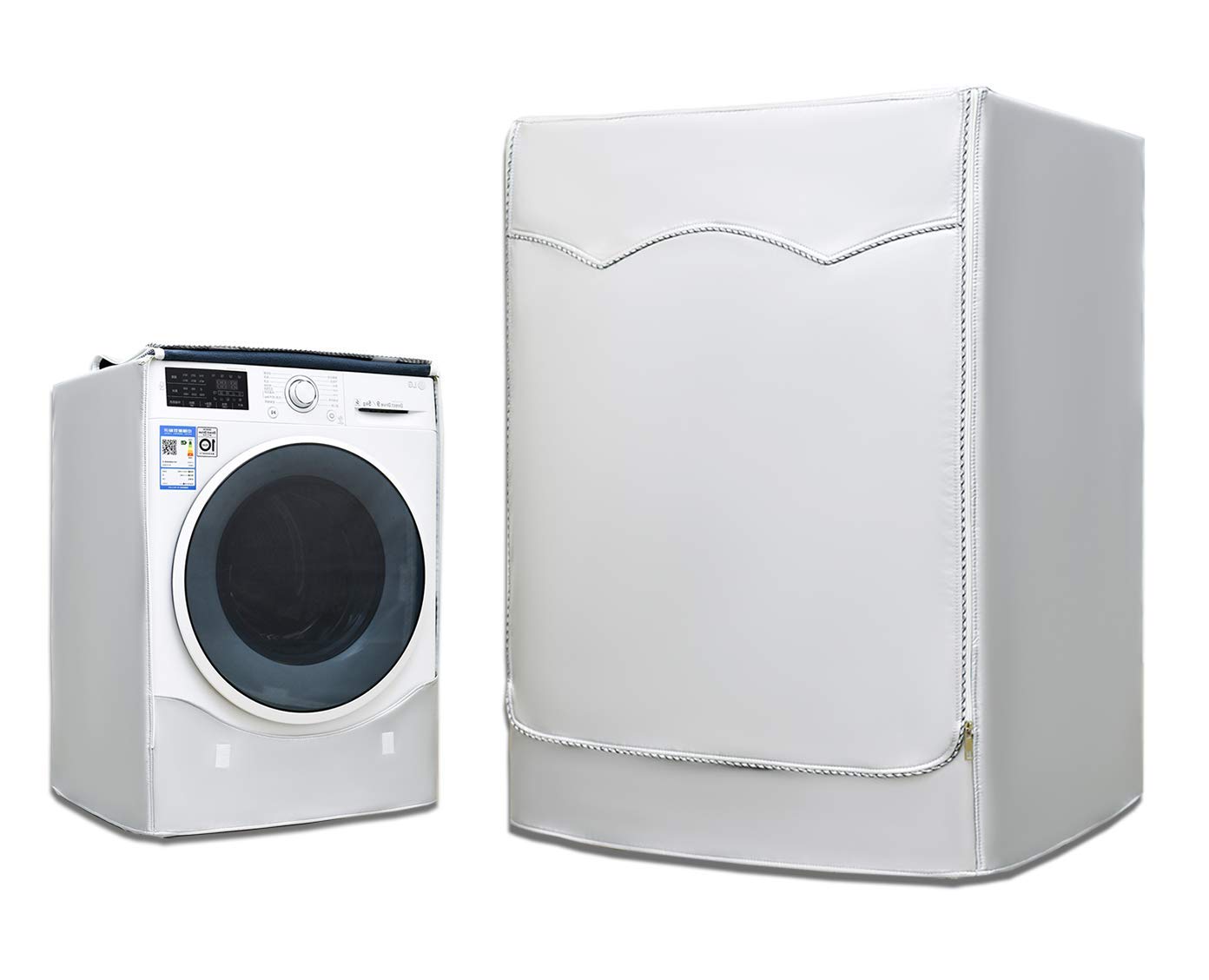 AKEfit Washing Machine Cover, Silver, L
