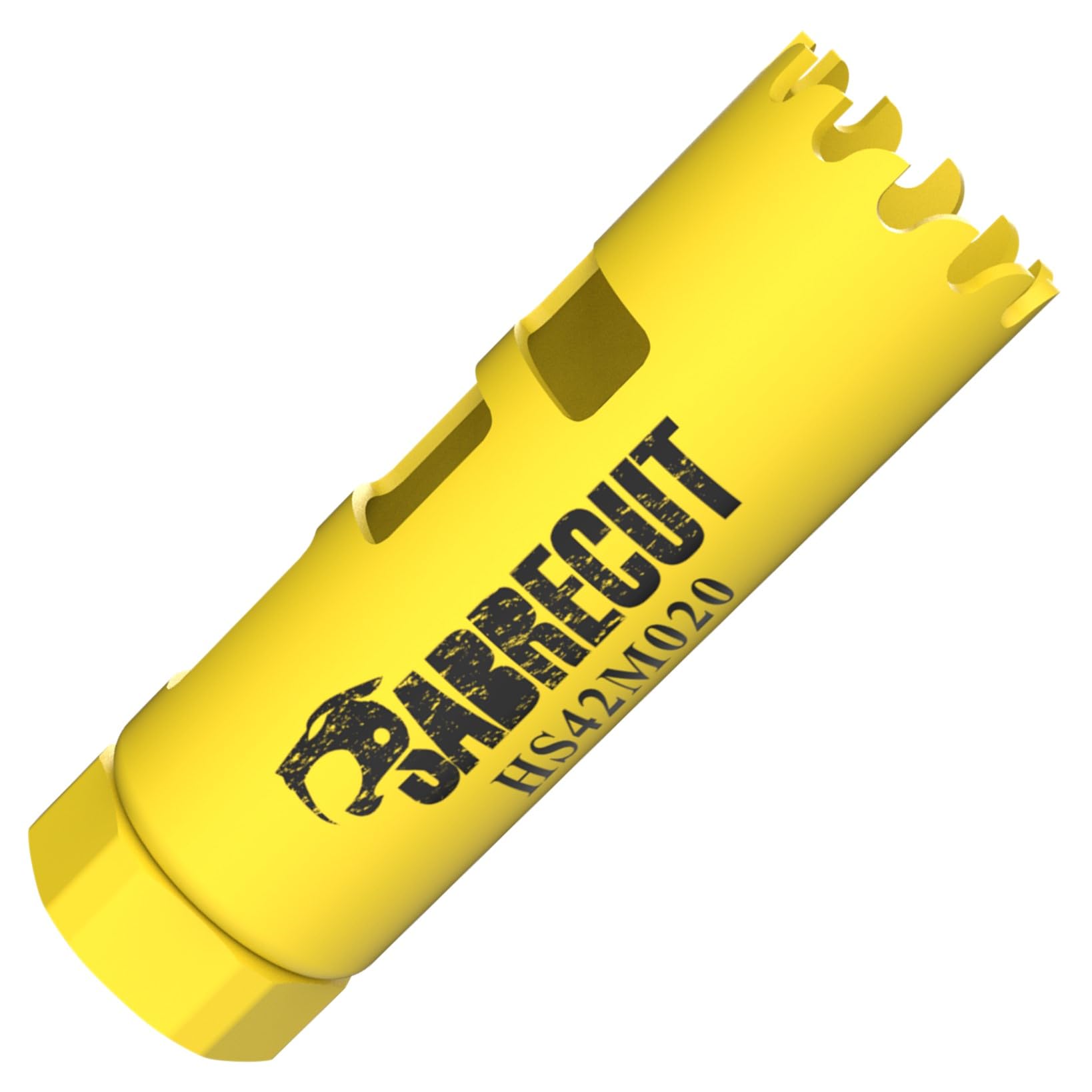 1 x SabreCut HS42M020 20mm High Performance HSS Bi-Metal M42 Cobalt Long Life Hole Saw with Variable Fine Ground Tooth Profile for Cutting Wood Composites Plastic and Sheet Steel