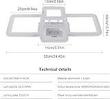 Comely LED Ceiling Light 54W Dimmable Remote 3000K-6500K White 4 Squares view 4