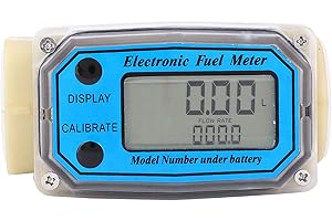 Turbine Meter Water Meter 15-120L/min 1" NPT Digital Fuel Tank Meter Mechanical Water Meter for Kerosene Gasoline