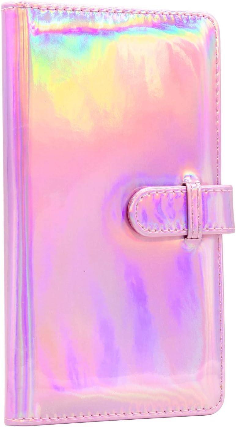 Amimy 96 Pockets Photo Album for Fujifilm Instax Mini 7s 8 8+ 9 25 50s 70 90, Polaroid Snap Zip Z2300 PIC-300 Film & Kodak Mini 3-Inch Film (Rose Gold)