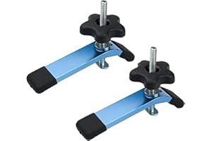 POWERTEC 71168 T-Track Hold Down Clamps, 5-1/2” L x 1-1/8” Width – 2 Pack