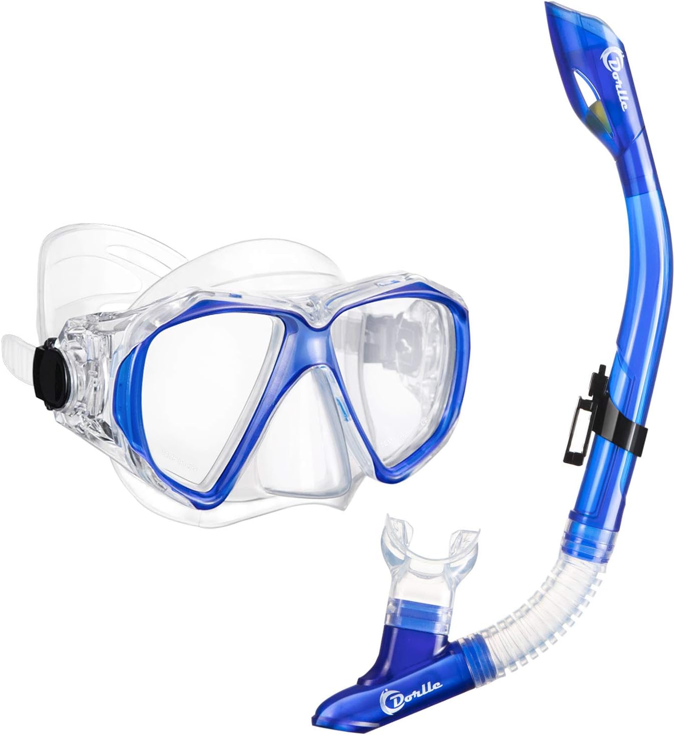 Kit Plongée CAPAS - Masque, Tuba Et Palmes Courtes Réglables - Sac Transport Inclus - Qualité Supérieure