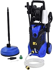 Goplus 3000PSI Electric High Pressure Washer Machine 2 GPM 2000W W/ Deck Patio Cleaner (Blue)