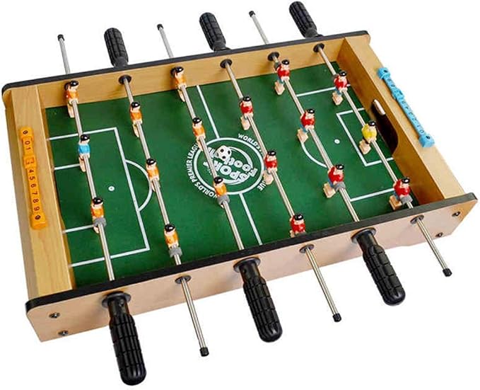 JHSHENGSHI Mini Wooden Table Top Football Indoor Entertainment Table
