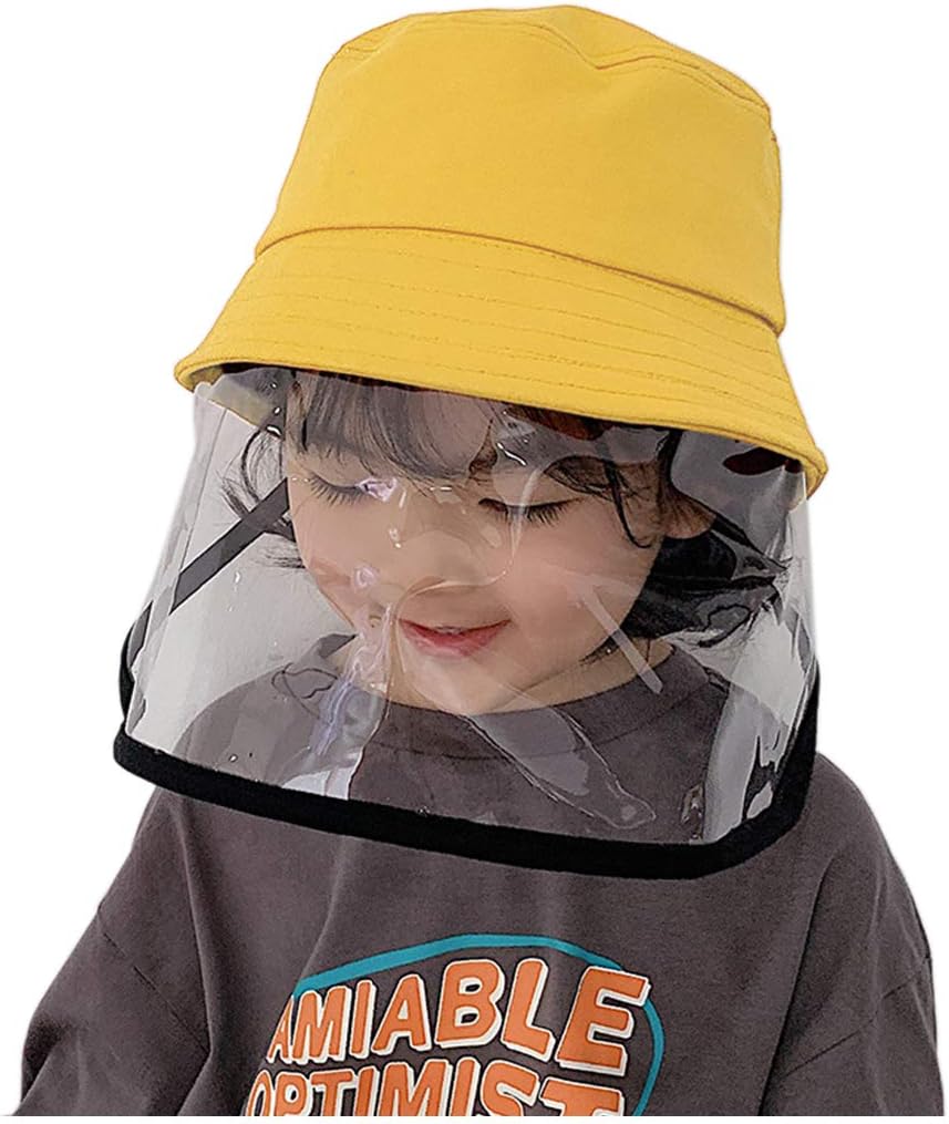 Testudineus Kids Boys Girls Anti-Saliva Full Face Protective Bucket Hat Dustproof Windproof Cap