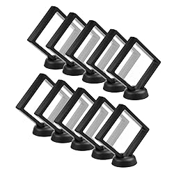 CrazyStorey Set of 10 Pcs Black Diamond Shape