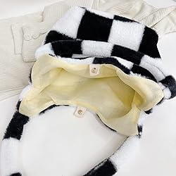 Plush Underarm Bag, Ladies Fluffy Shoulder