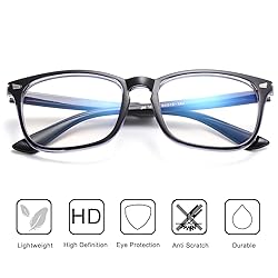 aisswzber Unisex Stylish Square Non-Prescription