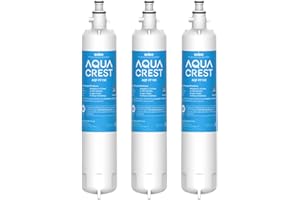 AQUA CREST Replacement for GE® RPWFE®, RPWF (with CHIP) Refrigerator Water Filter, Compatible with GYE22HMKES, GYS22GMNES, GYE22HBLTS, DFE28JSKSS, GFE28HMHES, GNE29GYNFS, 3 Filters