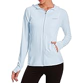 Women's UPF 50+ Sun Protection UV Jacket - Zip Up Hoodie Long Sleeve Hiking Fishing SPF Performance Shirt with Thumbhole