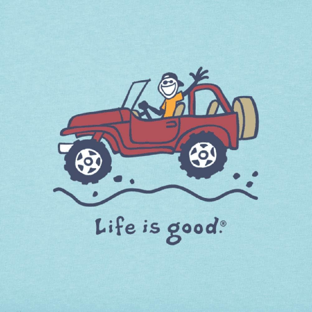 Life is Good Unisex-Adult Vintage Crusher Outdoor Jake Graphic T-Shirt: Clothing