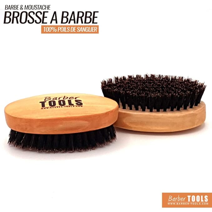 title=✮ BARBER TOOLS ✮ Spazzola per barba e baffi di alta qualità. 100% setole di