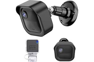 GRESUR All-New Blink Camera Wall Mount for Blink Outdoor(4th & 3rd Gen) Camera,Weatherproof Protective Housing and 360 Degree Adjustable Mount for Blink Camera System (Black)