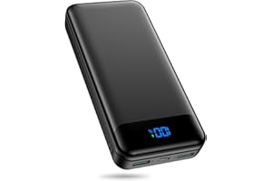 Enerwow Portable Charger Power Bank 40000mAh Powerbank PD 30W and QC 4.0 Fast Charging External Battery Pack with USB-C LED 3 Outputs & 2 Inputs Portable Charging for iPhone 15 14 13 pro, Samsung