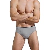 Relaxcare 10 Packs Mens Disposable Underwear Briefs,100% Cotton Portable Brief Panties for Travel Spa Hospital Emergencies