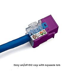 trueCABLE Cat6 Keystone Jack, Unshielded (UTP), 90