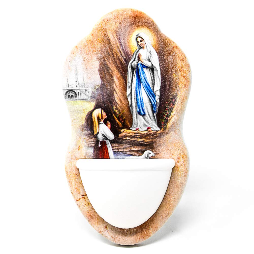 Buy Lourdes Apparition Holy Water Font Plus a Bottle of Lourdes Holy