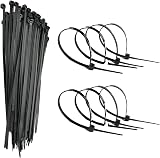 D.A.Y. Republic 100 Black Nylon Zip Ties 2.5 x 80mm Self Locking Cable Ties view 9