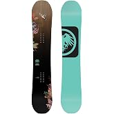 Never Summer Infinity Women's Directional Twin Snowboard | Freeride, Flex 5/10, Triple Camber Hybrid, Carbon Reinforced, Sintered Base, R.I.P. Edge-Hold, All-Mountain