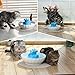 YOUTHINK Cat Water Fountain, 2L Large Capacity Healthy and Hygienic Automatic Ultra Quiet Pet Water Fountain, Cat Water Dispenser with 1 Filter, Pet Drinking Fountain for Cat and Dog (Blue)