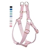 Soft Leather No Pull Dog Harness - Adjustable Step