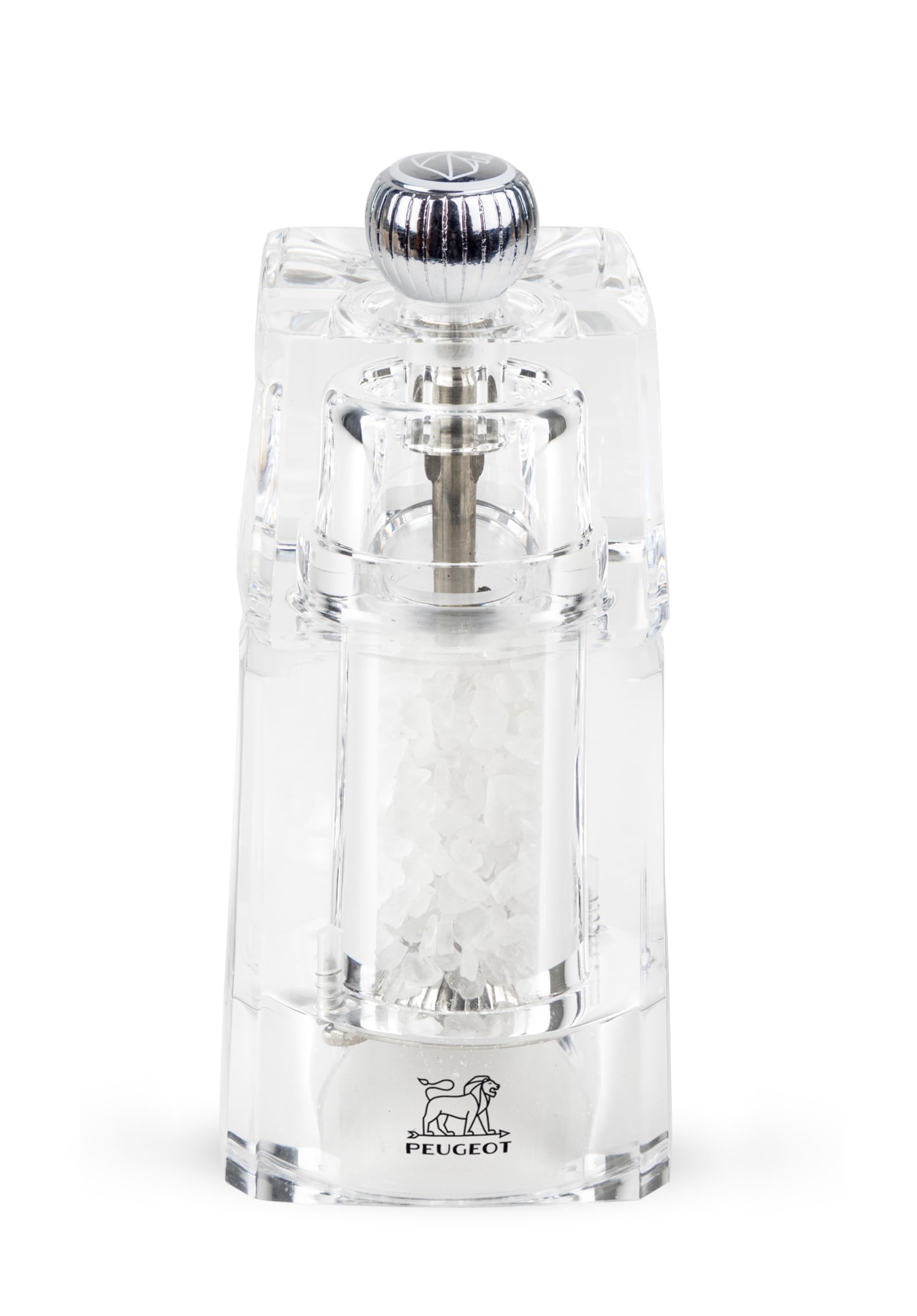 Peugeot Chaumont Acrylic Salt Mill, 11cm