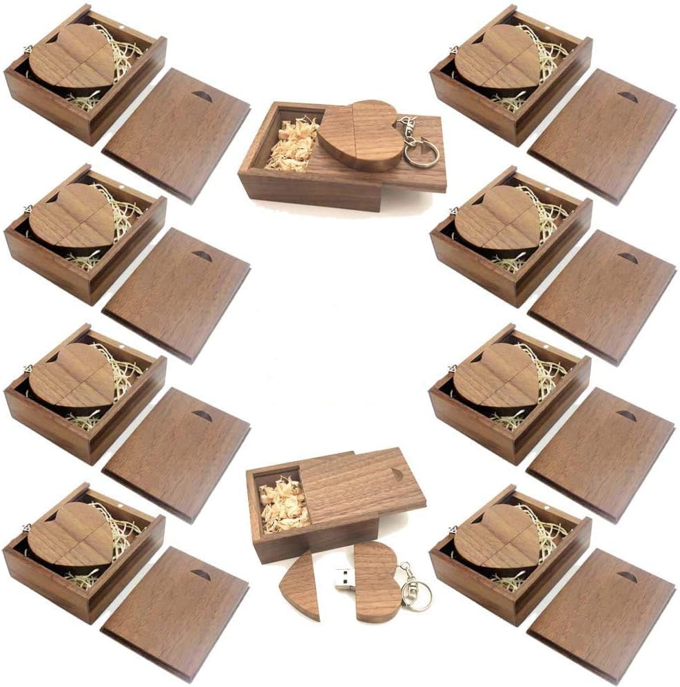A Plus 16GB USB 3.0 Flash Drive Heart Shape Memory Stick Pendrive 10 Pack