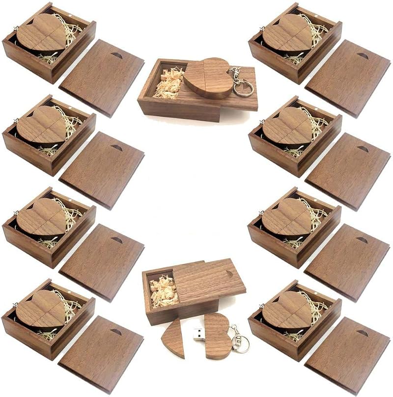 A Plus 16GB USB 3.0 Flash Drive Heart Shape Memory Stick Pendrive 10 Pack