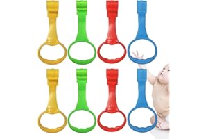 COHEXA Baby Pull Up Ring 8 Pack Walk Assistant Multi-Color Convient Handles for Kids and Toddler