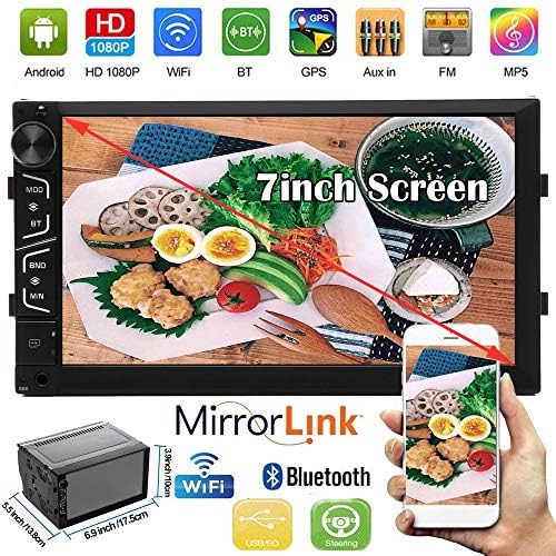 Car Audio Double Din 2DIN 7inch Touchscreen MP3 Player Stereo Built-in Bluetooth WIFI GPS Navigation for Ford Expedition 2007-2014