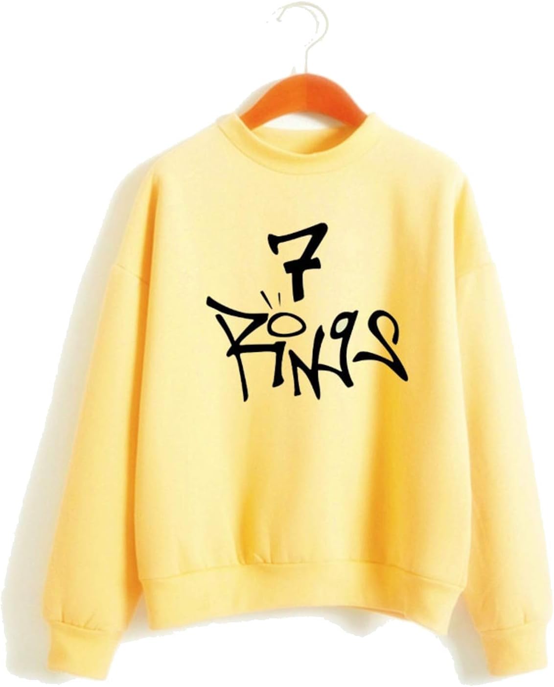 Ariana Sweatshirt Sweater 7 Rings for Women Girls Multicolored Long Sleeve Pullover Harajuku Tracksuits Merch C1
