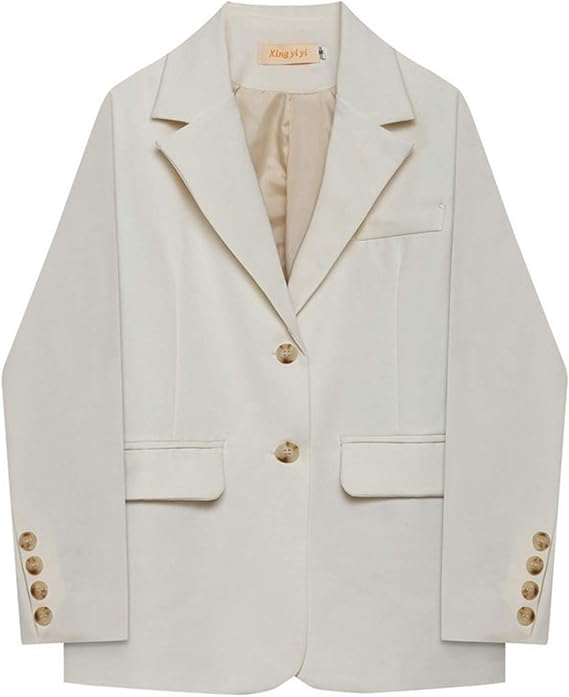 Amazon テーラード ジャケット レディース フォーマル 女性 長袖 ファッション 卒業式 入学式 白 ファッション 女性 婦人服 オフィス 会社 通勤 軽量 ゆったり 羽織り S アウター スーツ 上着 テーラードジャケット 秋 春 冬 定番 大人