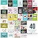 MPFY- Birthday Card, Pack of 40 Unique Designs with Envelopes and Bonus 10 Gift Cards, Gift Cards, Gift Card Birthday, Gift Cards with Envelopes, Happy Birthday Card, Mother's Day Gift